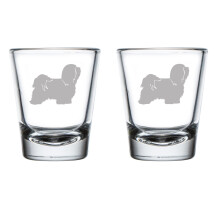 Set van 2 borrelglaasjes, 50 ml, Havanese design