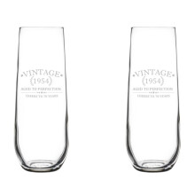 Champagneflutes/mousserende wijnglazen set van 2, 8,5