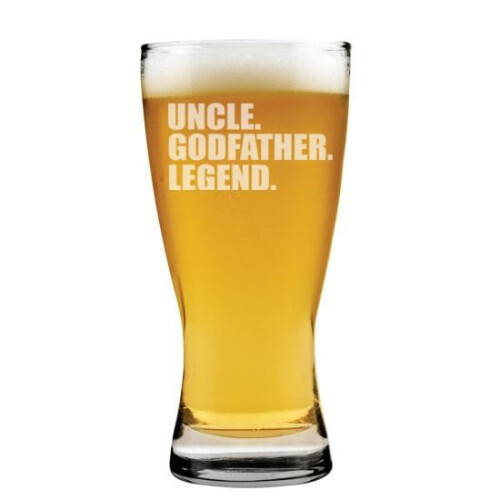 Pilsner Glass 15 oz for Uncle or Brother