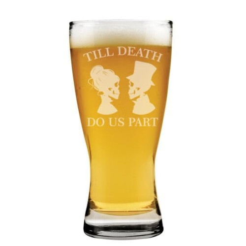 Pilsnerglas bryllupsgave 15oz