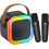 Mini karaoke machine portable Bluetooth speaker with 2 1
