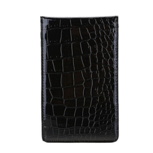 DEWIN leather golf scorecard holder with pencil black 1