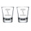 Set van 2 borrelglaasjes van 50 ml (1,75 oz) met de tekst "Zero Fox Given" (grappig). 1