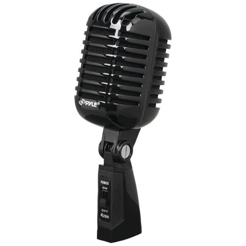 Pyle Pro Classic Retro Vocal Microphone Black