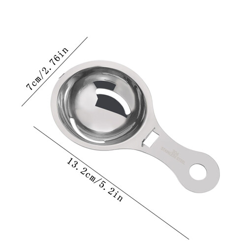 Eigelbtrenner aus Edelstahl mit Ohrform 2