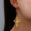 Unalome Lotus Dråpeøreringer Rustfritt Stål Par 3