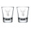 2er-Set Schnapsgläser (50 ml) – Geschenkidee: Hirsch 1