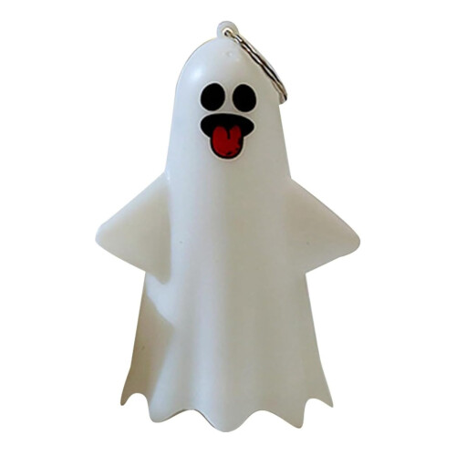 Halloweenkrans plast utomhus inomhus LED spöke 1