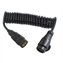 13-Pins Mannelijk Naar 7-Pins Mannelijk Krulsnoer voor Aanhanger, Adapter voor Het Ombouwen van een Aanhanger, Aanhangerbedradingsconnector, Stekker