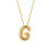 Alfabet hanger koperen ketting (1 stuk) 1