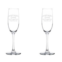 Champagneflutes/mousserende wijnglazen set van 2,3 ml