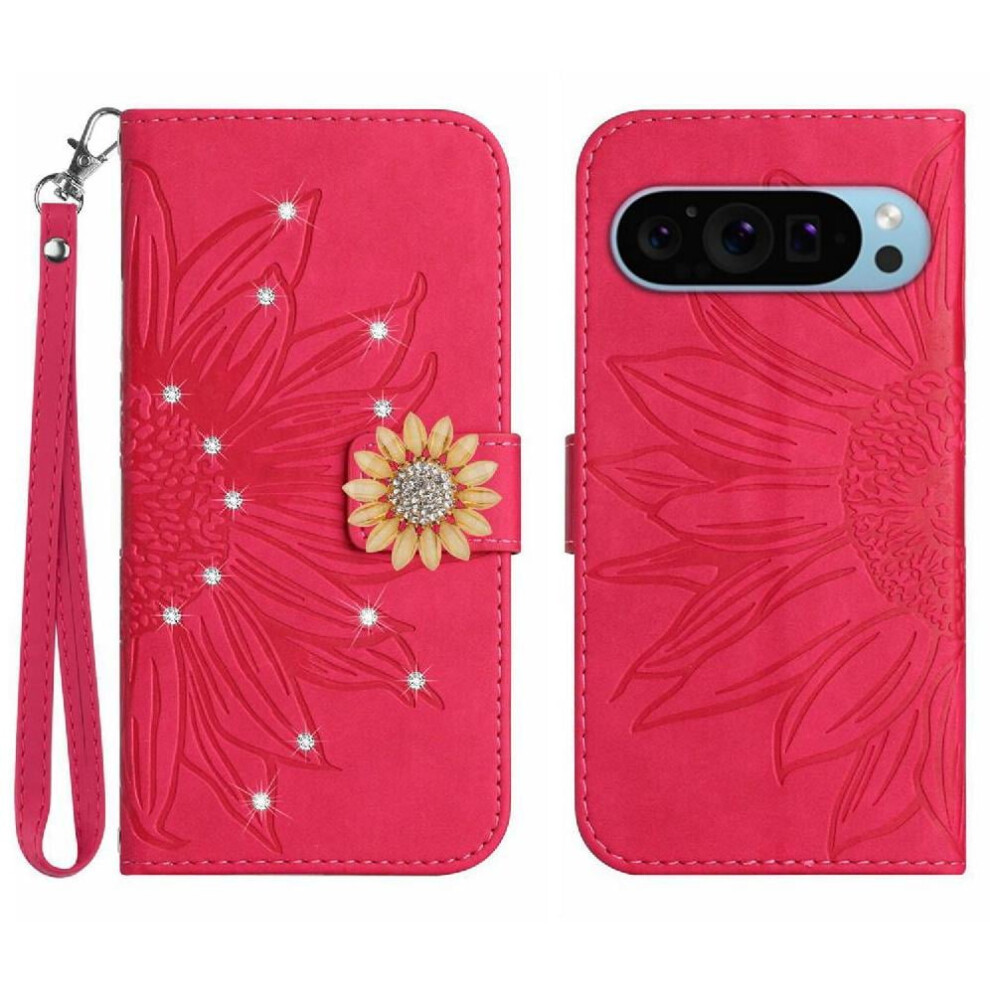 Google Pixel 9 Flip Wallet Case Pu Leather Shockproof With 971050036380