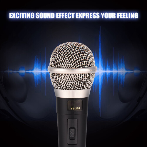 Emoshayoga wired dynamic microphone for karaoke, 1 piece 2