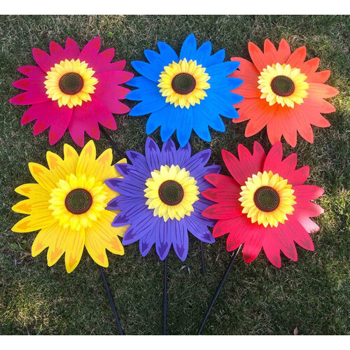 Sunflower Wind Spinner Garden Decor 19.1 Inch 1
