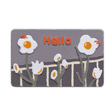 Tappetino assorbente floccato antiscivolo per bagno, 1 pezzo