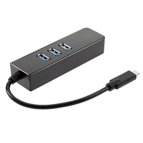 USB-C3.1 σε USB3.0HUB3Port Κάρτα δικτύου Gigabit Ethernet Lan Adapter τύπου C