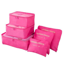 Luggage Organizer Set Dark Pink 3-Piece
