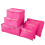 Luggage Organizer Set Dark Pink 3-Piece 1