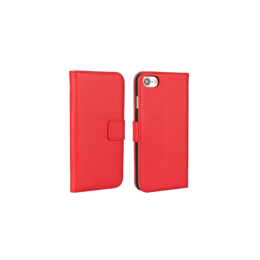 Retro Leather Wallet Case For Iphone 7 Plus Red 962029599258