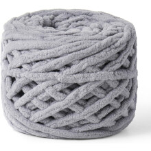 1/3 strengen pluche chenille dik garen 100 g (49,2 yd) - Zacht fluweelachtig garen voor dekens, breien en haken - Zacht babygaren
