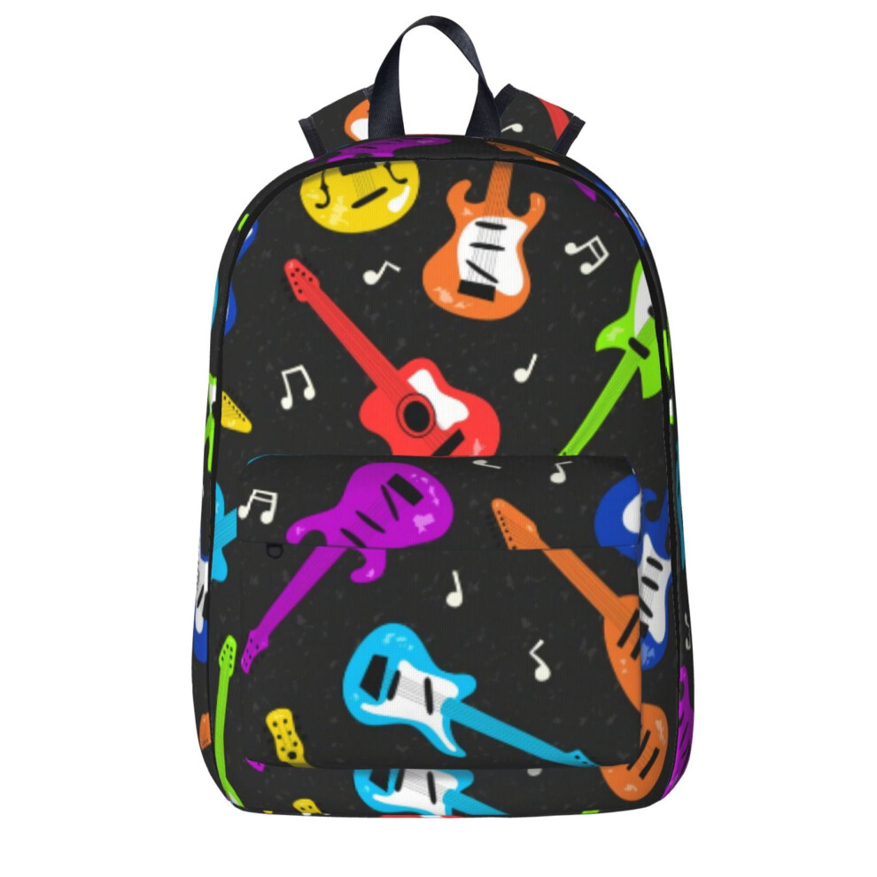 Guitar-Pattern Laptop Backpack For Travel And Business 900881749718