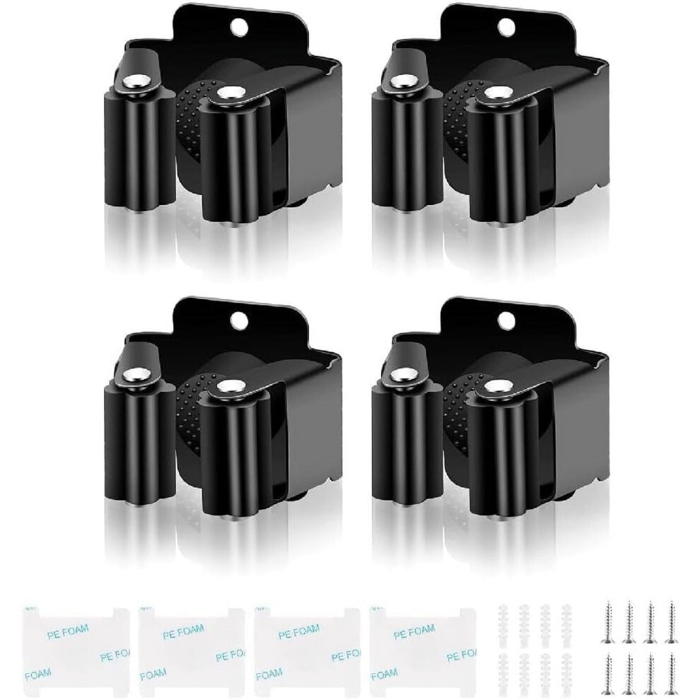 Wall Mounted Mop And Broom Holder Metal Rack 4 Pcs 972745873327