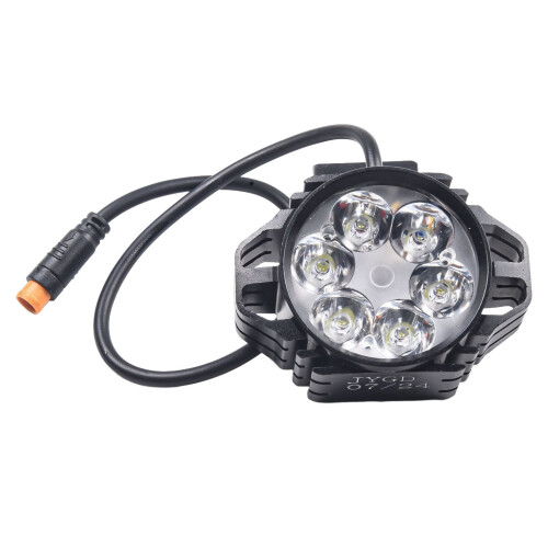 Ebike Front Light 36V 48V 3-Pin Plug Horn Headlight 2