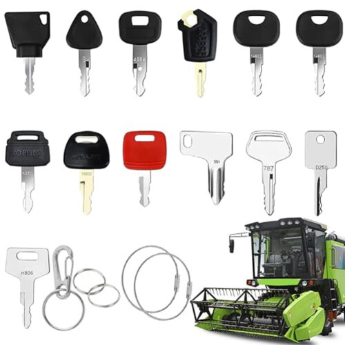 Ignition Starter Key Set for Excavator 18 PCS 2
