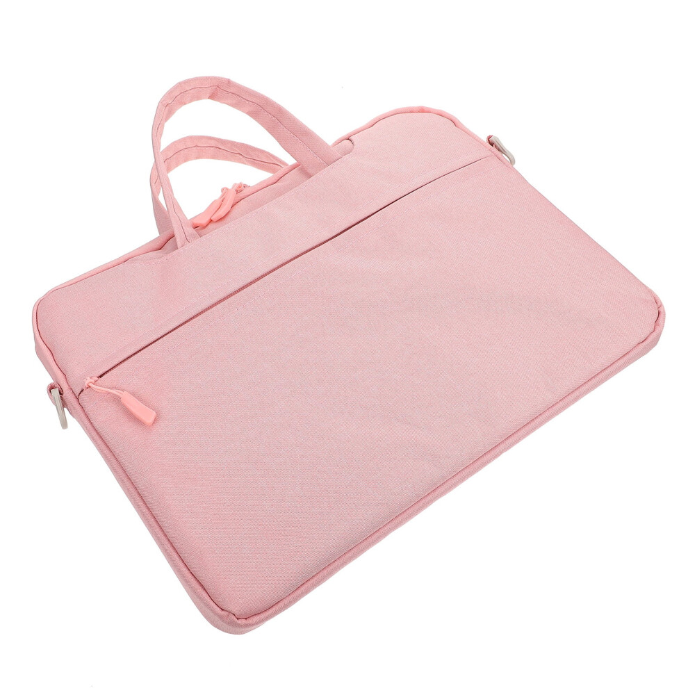 Laptop Bag Canvas Tote Light 15.6 Inch Pink 900881751032