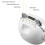 Cat-shaped Bluetooth alarm clock with night light white 4