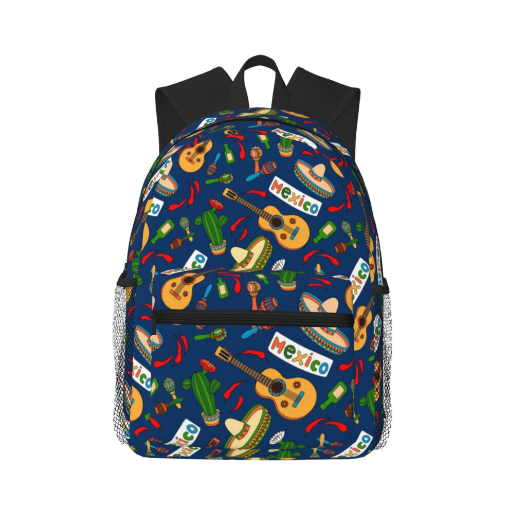 Cactus Pattern Backpack Laptop Travel Hiking Bag 900881733038