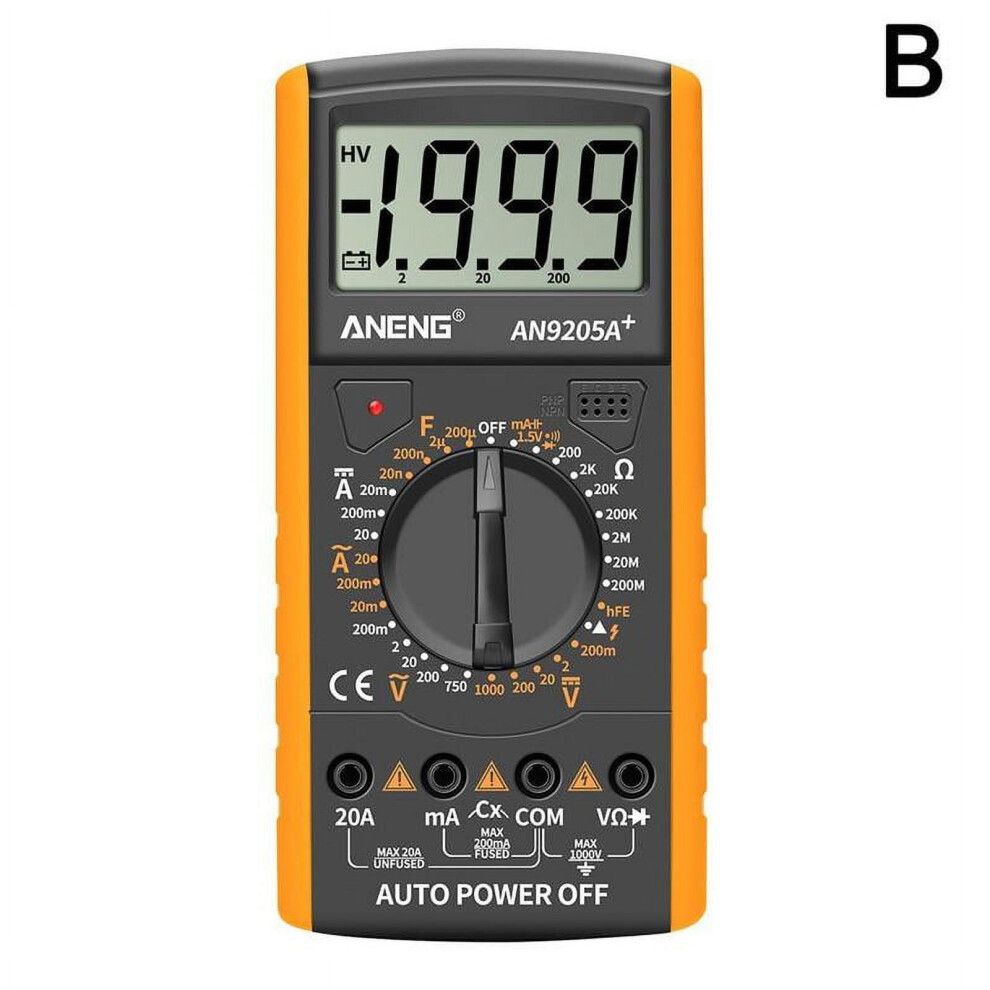 Dt9205a Digital Multimeter Lcd Handheld Tester 900881754811
