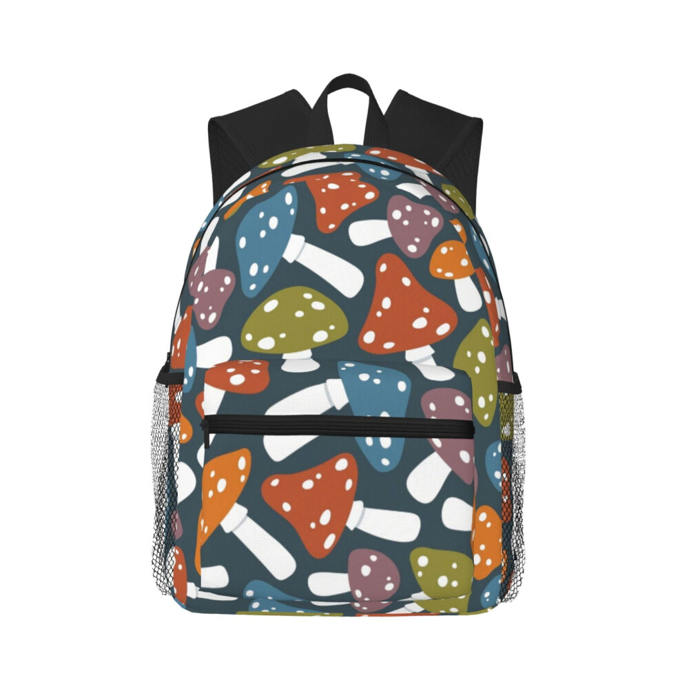 Mushroom And Leaf Pattern Backpack 20L 900881732642