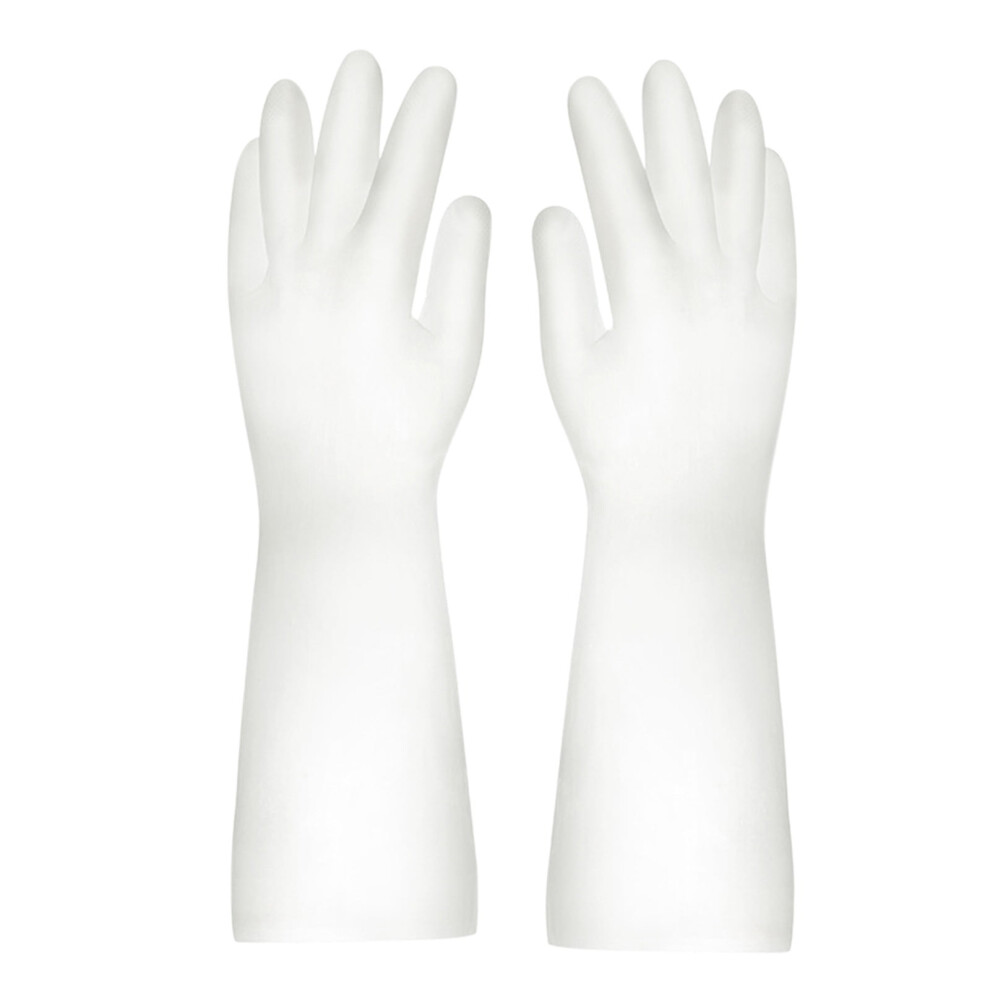 Yuehao dishwashing gloves rubber long kitchen gloves