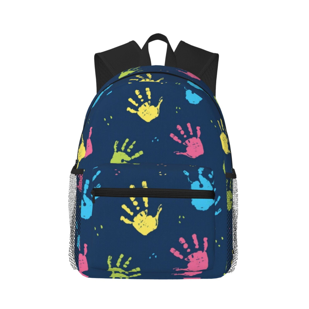 Abstract Hand-Painted Splatter Backpack 15.6" 900881738842