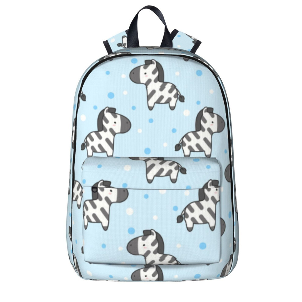 Zebra Pattern Backpack Laptop Travel Bag 15.6 Inch 900881738996