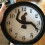 Silly Walk Wall Clock Silent Black Home Decor 2