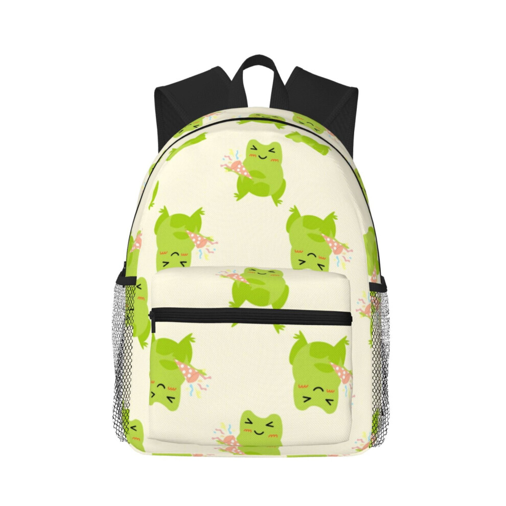Cartoon Frog Backpack Laptop Travel Bag 20L 900881738934