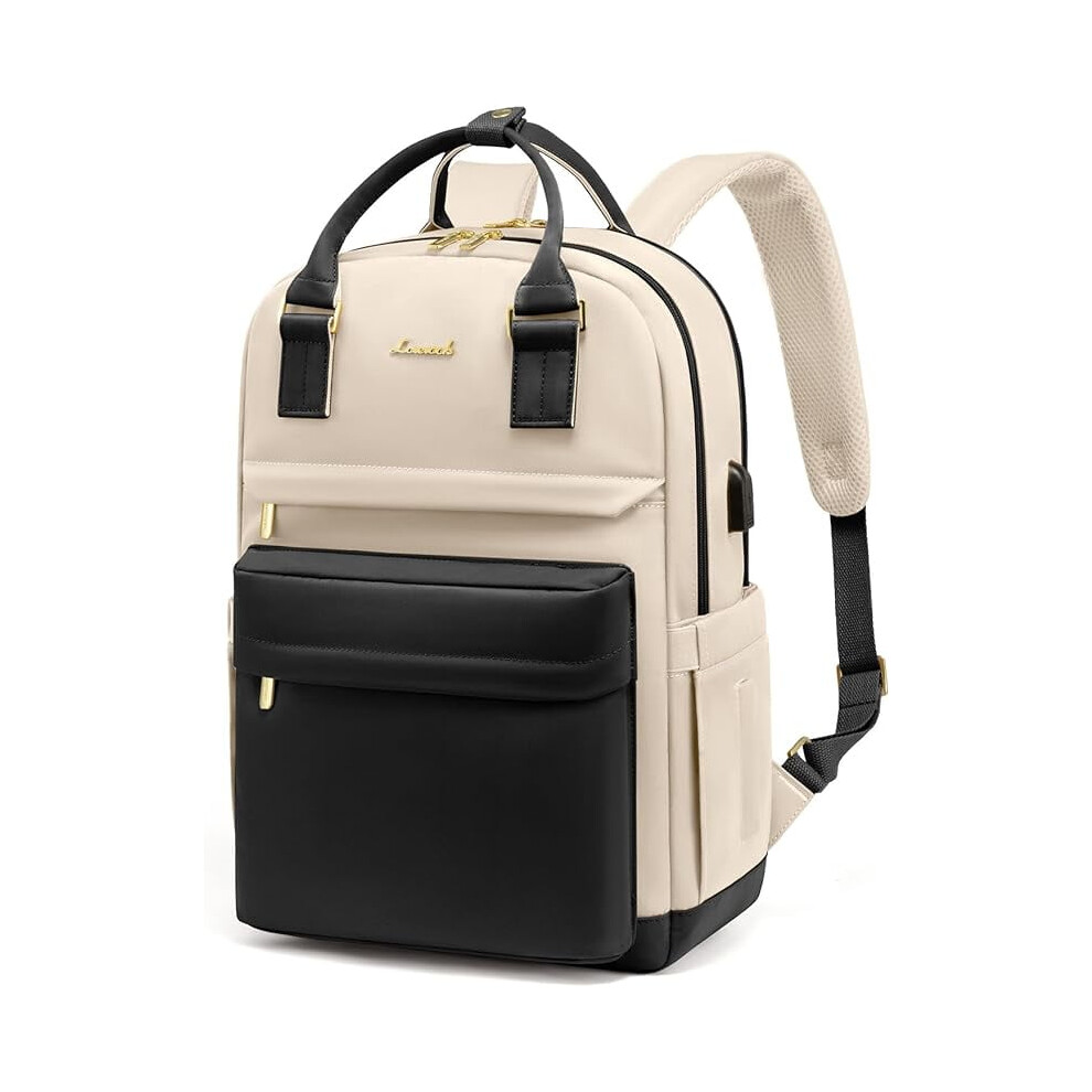 Women's Laptop Backpack 15.6 Inch Waterproof Vintage Style 900881739207