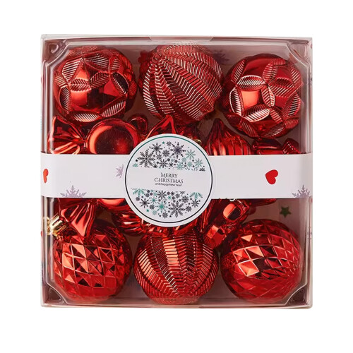 Wadada light blue silver shatterproof Christmas ball