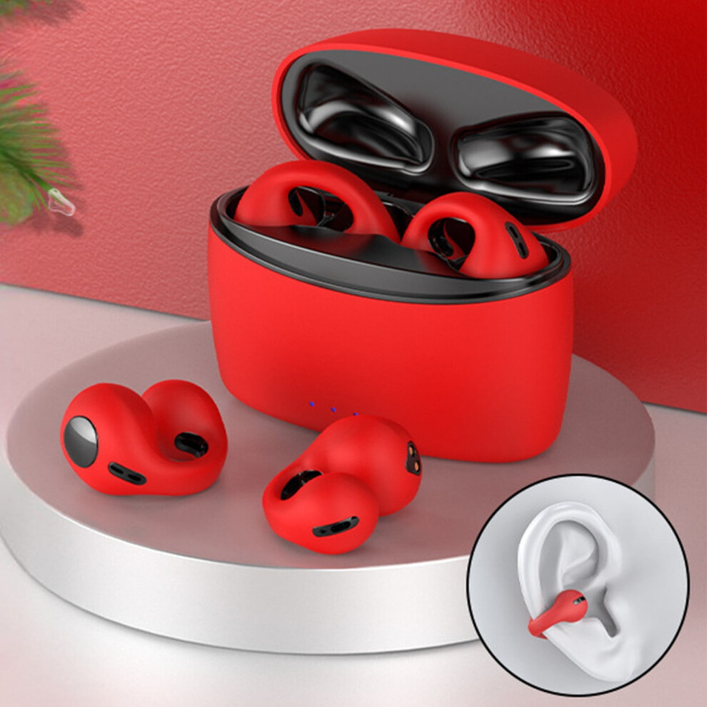 Avtoify Bluetooth 5.3 Earclip Earphones Red 900881736015