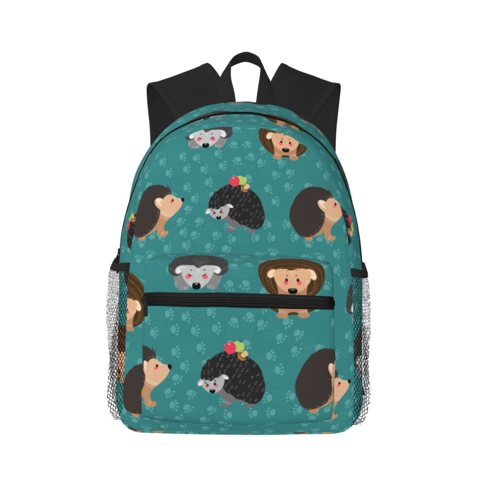 Hedgehog Pattern Backpack Laptop Bag 20L 900881750738