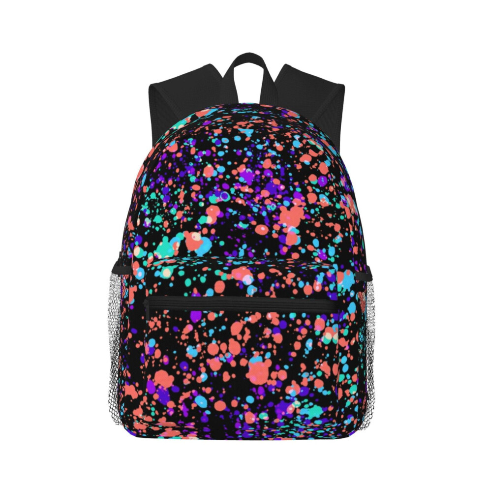 Glow-In-The- Splatter Backpack 15.6" Laptop Bag Dark 900881734417
