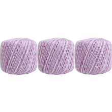 Crochet Thread 100% Cotton Size 3 Variegated Lavender 3-Pack