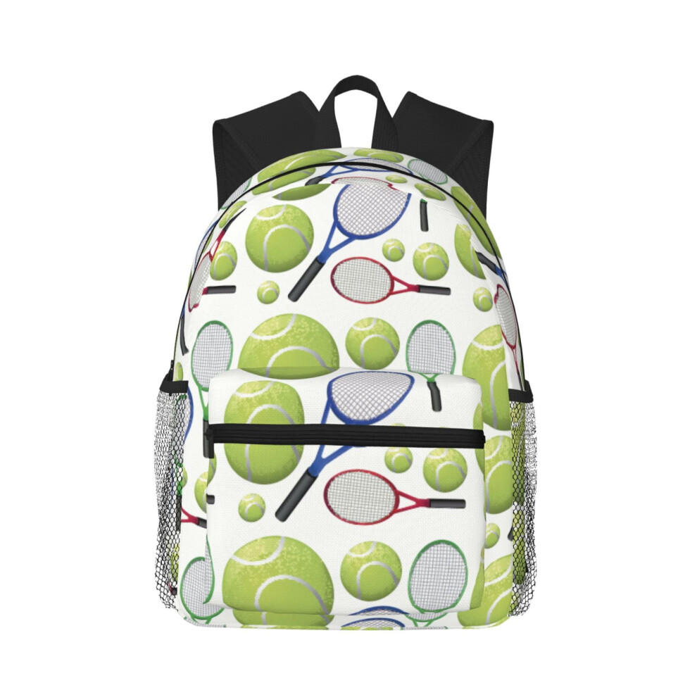 Tennis Pattern Backpack Laptop Travel Bag 900881750288