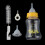 Jacenvly dog milk bottle nursing set yellow 2