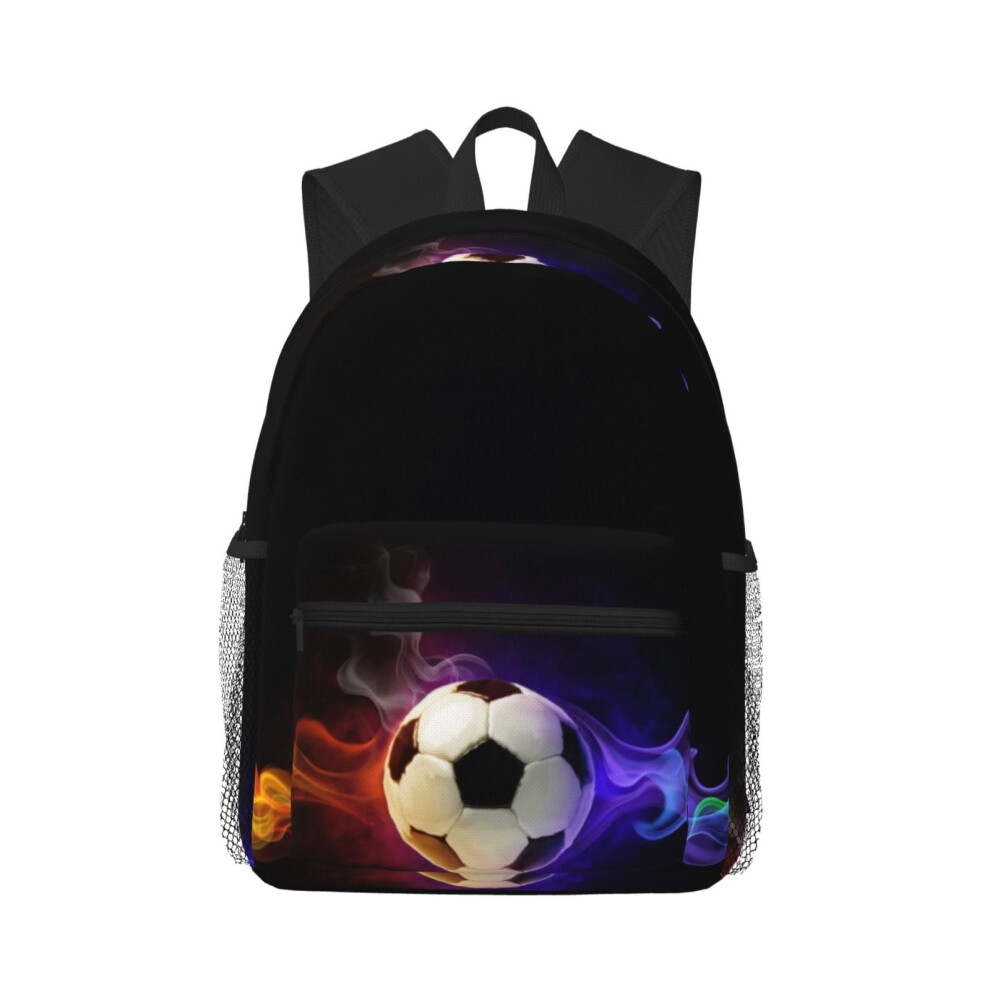 3D Soccer Ball Backpack Laptop Travel Hiking Bag 900881733977