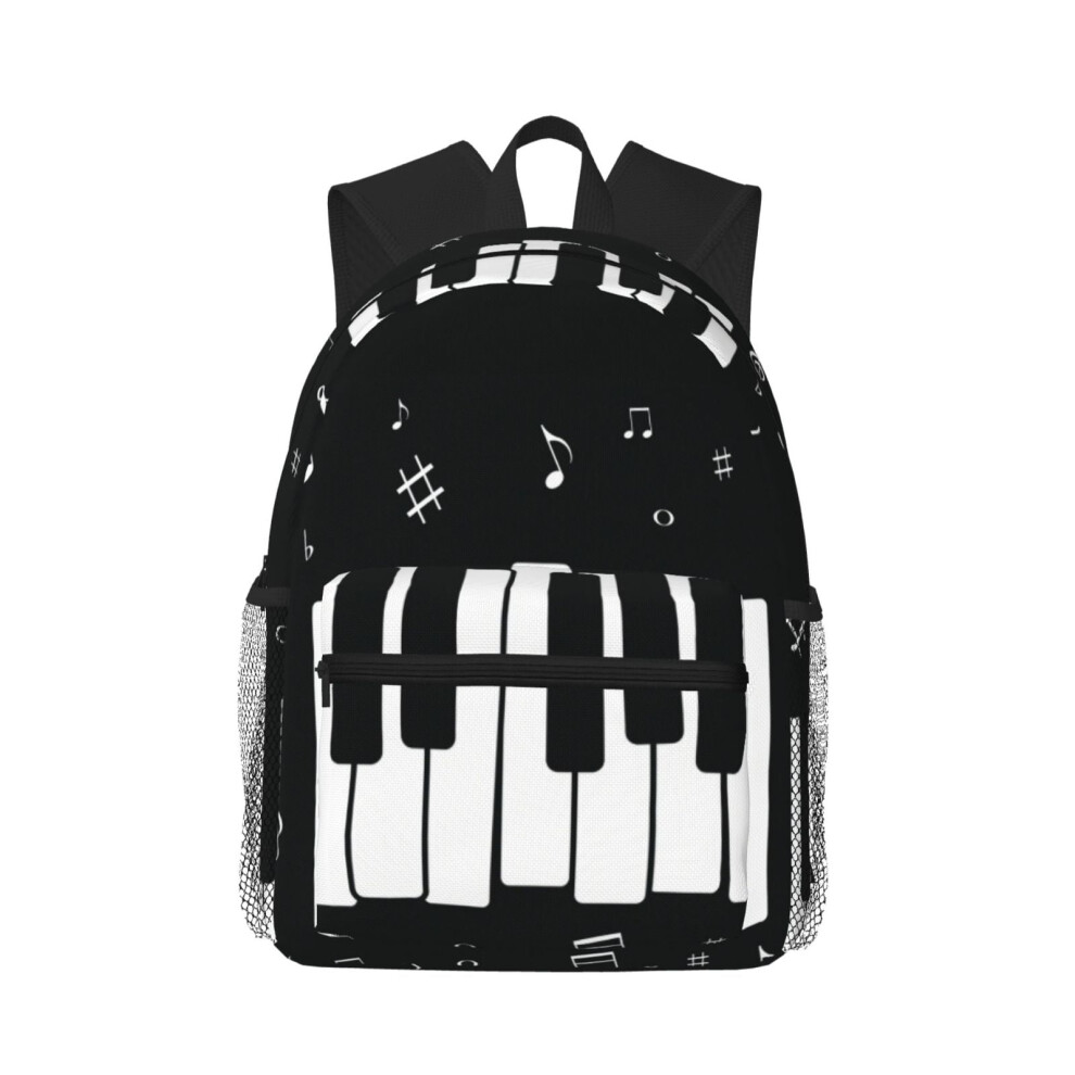 Music Note Piano Pattern Backpack 15.6-Inch Laptop Bag 900881750882