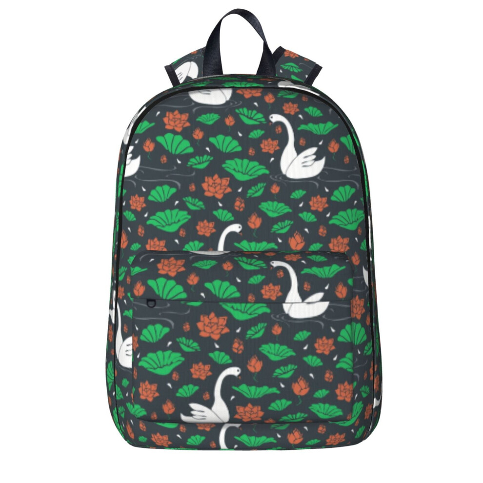 Goose And Lotus Backpack Laptop Travel Bag 15.6-Inch 900881734097