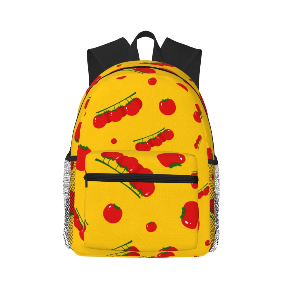 Tomato Pattern Laptop Backpack Travel Hiking Bag 900881750462